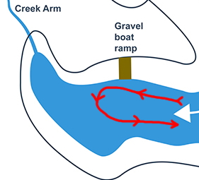 Clear Lake creek arm